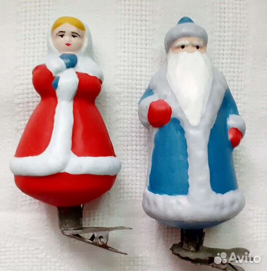 Елочные игрушки Настенька и Морозко