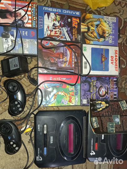 Sega md2 оригинал +клон+картриджи+ Денди