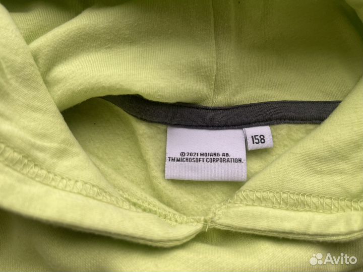 Лонгслив с кашоном оверсайс на подростка 158 см