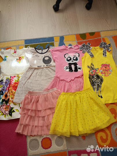 Вещи пакетом для девочки, ростовка от 98 до 116
