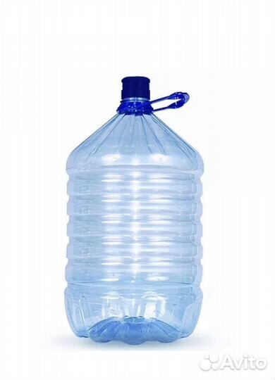 Бутыль 19 литров с крышкой и ручкой