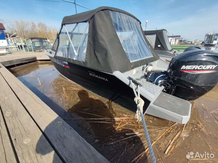 Волжанка 46 фиш + mercury f60