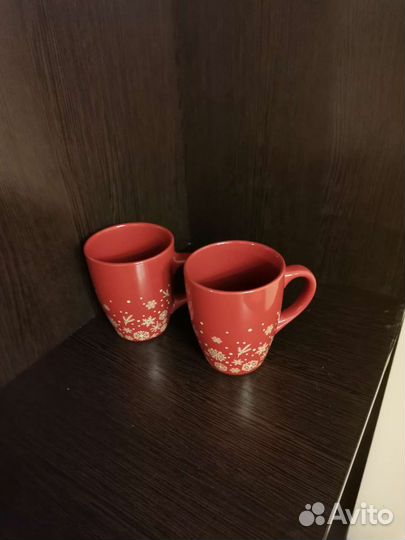 Кружки с узором снежинки