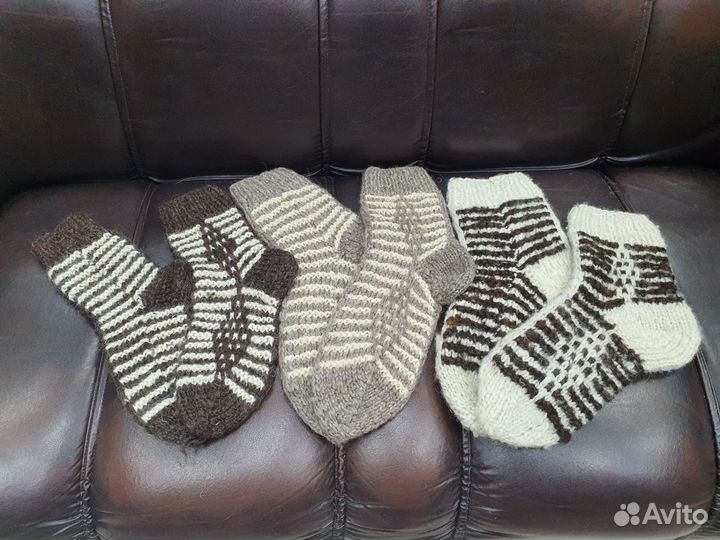Носки шерстяные (овечья шерсть)