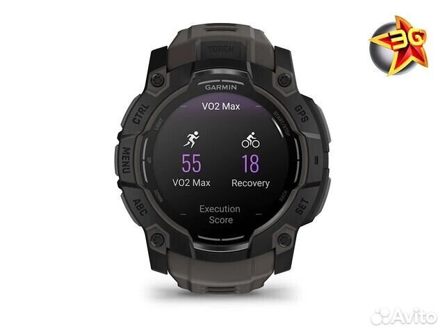 Часы Garmin Instinct 3 50 mm amoled Black 010-03020-00