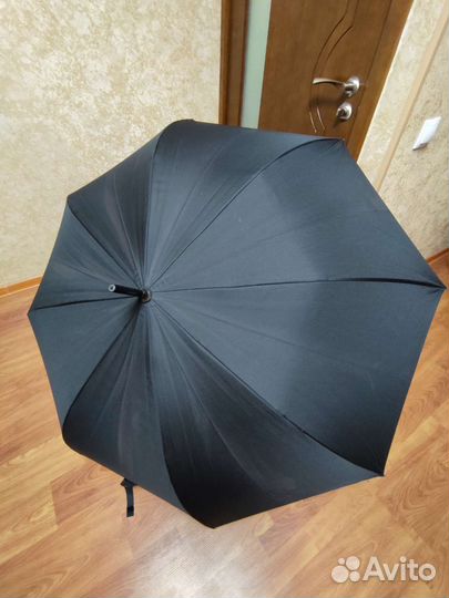Зонт трость большой черный