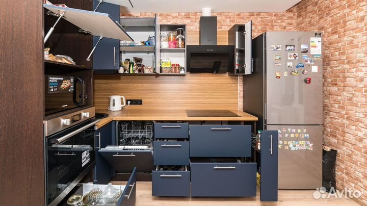 Кухня Орио угловая и прямая