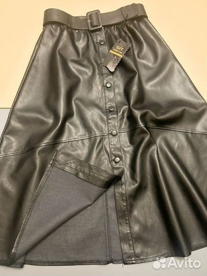 Юбки из экокожи