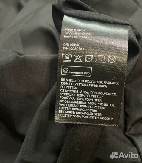 Пуховик женский H&M(чёрный)