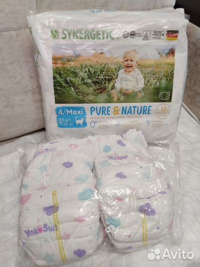 Подгузники Synergistic Pure&Nature 4maxi 7-18кг 25