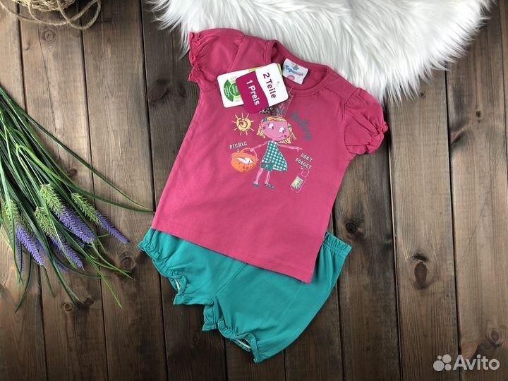 Костюм футболка и шорты для девочки Topolino