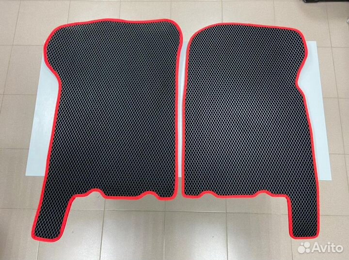 Коврики EVA на Лада 2114, 2115 (красный кант)