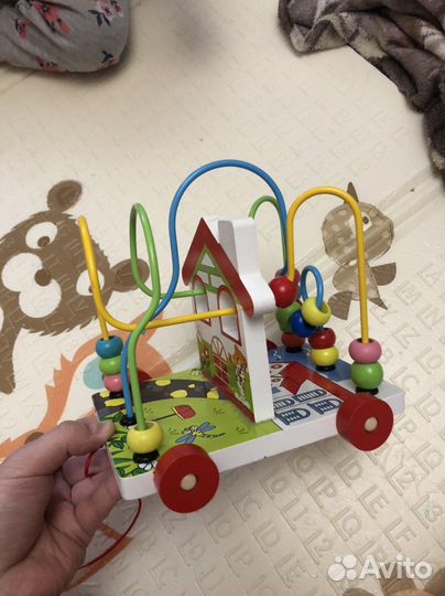 Детские развивающие игрушки деревянные
