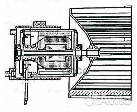 Э/вентилятор отоп. для а/м Fiat Albea (02) A/C