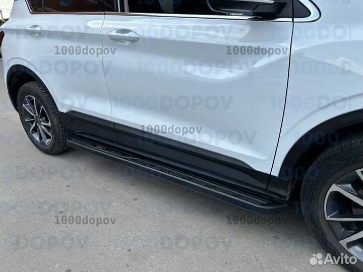 Пороги подножки на Geely Coolray 2019-н.в