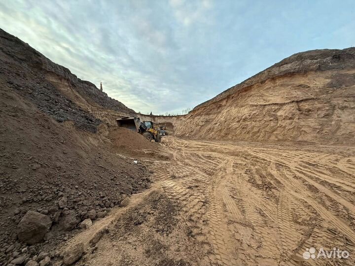 Песок, щебень с карьера