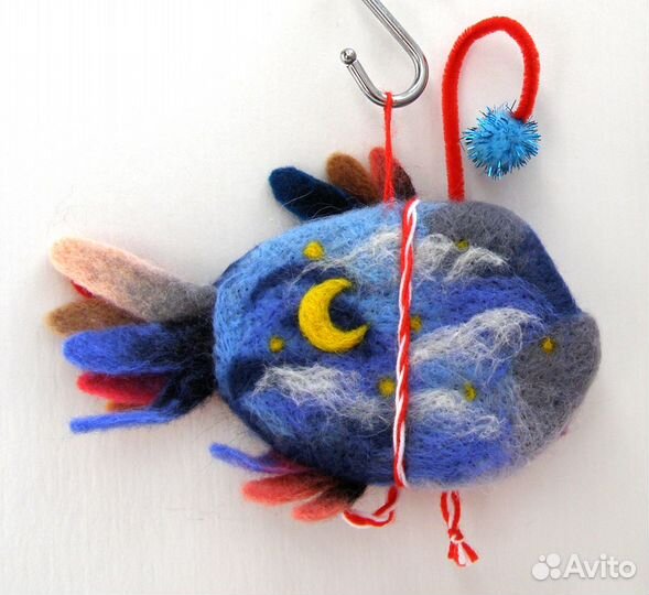 Валяная игрушка рыбка