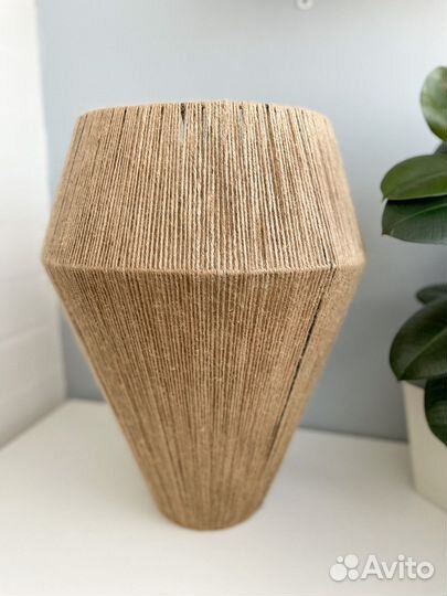 Плетеная люстра абажур (светильник)