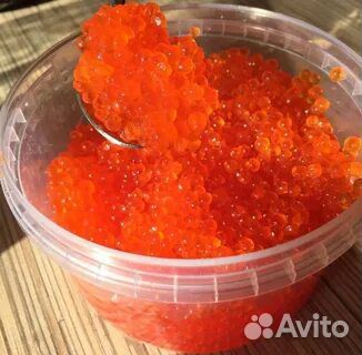 Красная икра форели