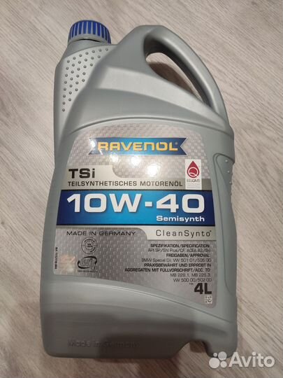 Масло моторное 10w40 ravenol