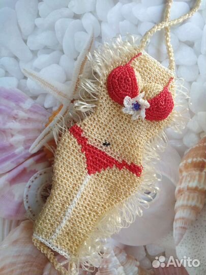 Мочалка женский силуэт