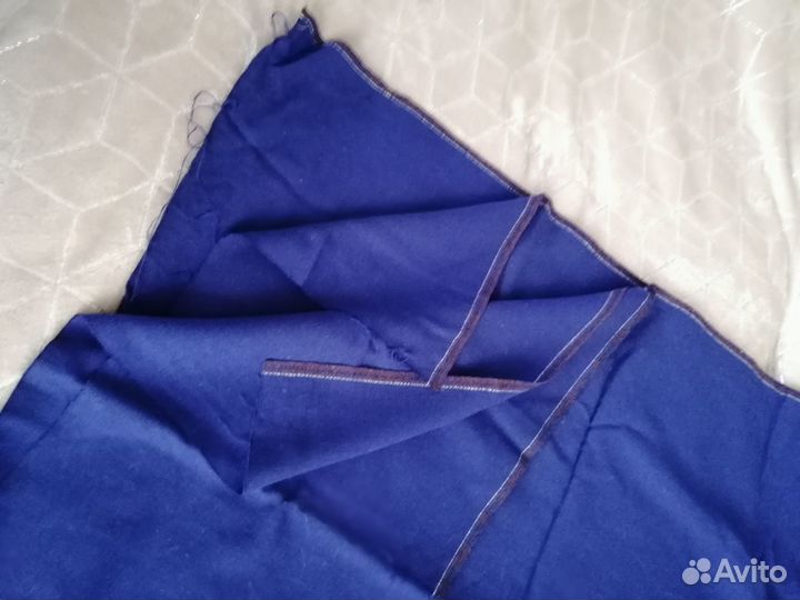 Отрезы крепдешин, лен, х/б, шерсть, шитьё. СССР