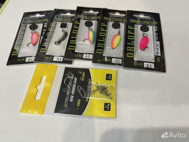 Форелевые блесна ручной работы и карабины