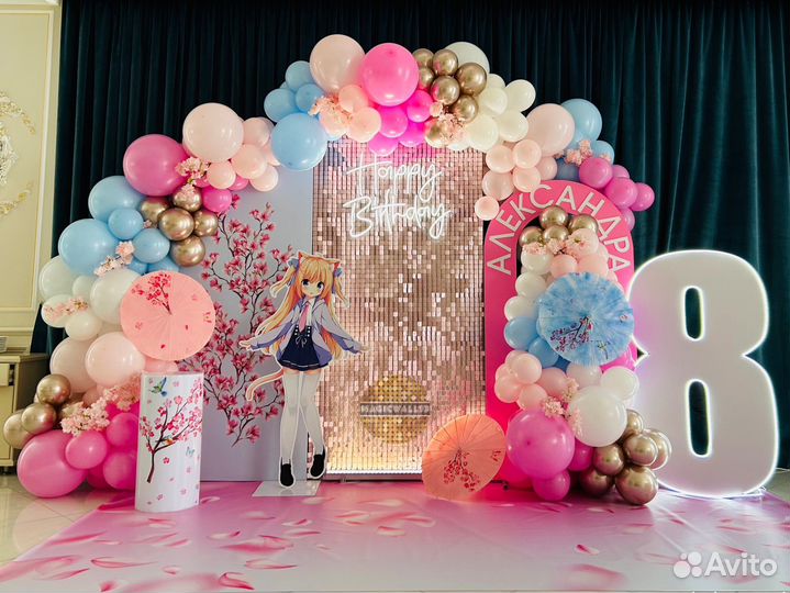 Фотозона, аренда фотозоны, оформление шарами