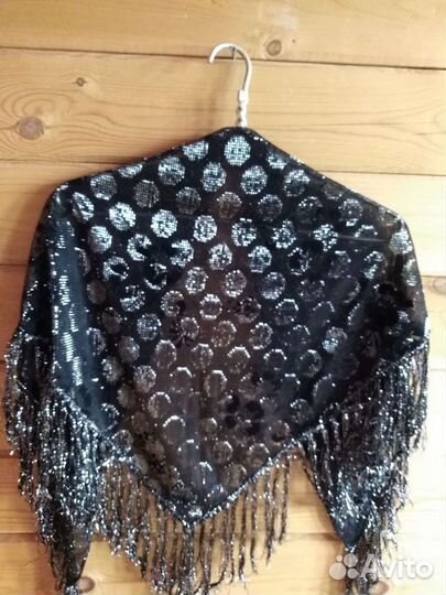 Платок оригинал, цветы из панбархата