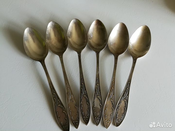Бронь Ложки столовые мельхиор ссср+кофейные пары