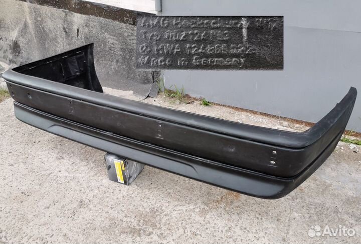 Задний бампер AMG на седан Mercedes W124 рестайл