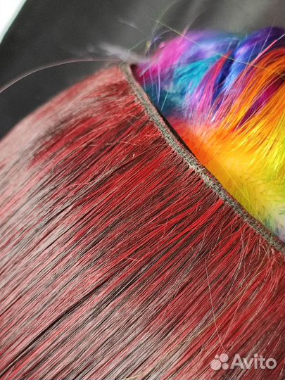 Накладные волосы на заколках искусственные