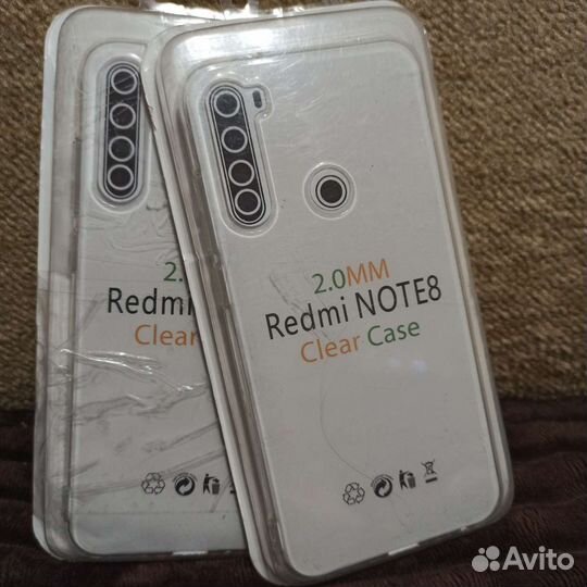 Чехол для xiaomi redmi note 8 новый