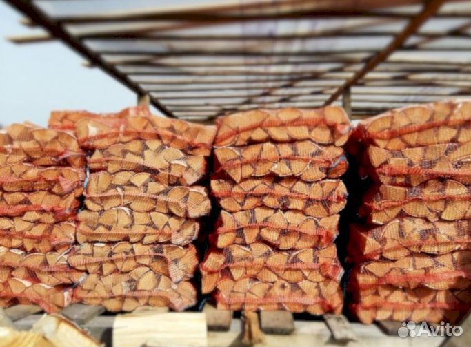 Дрова в сетках