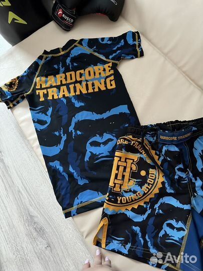 Hardcore training шорты+рашгард 128-134