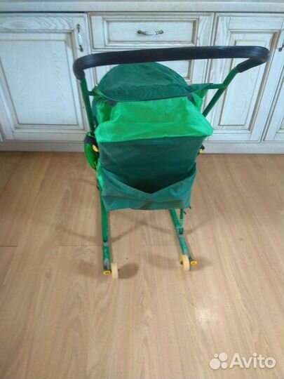 Детские санки коляска с колесами