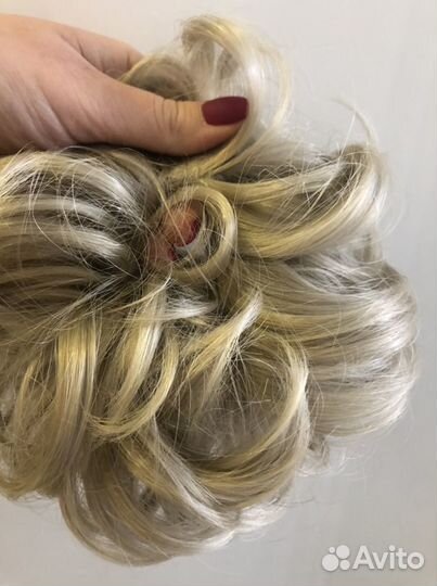 Шиньон-резинка из иссеуственных волос