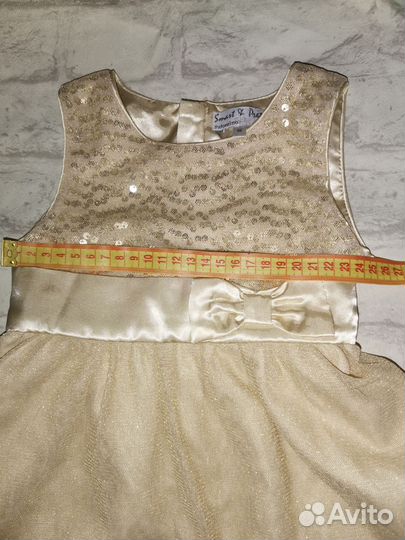 Два праздничных платья на девочку 86/ 92