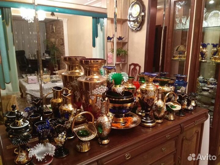 Богемия вазы стекло