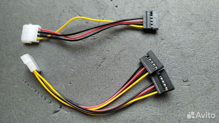 Компьютерный шнур питания SATA molex 6pin 8pin