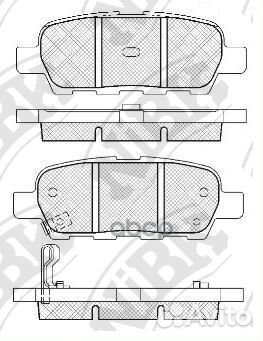 Колодки тормозные дисковые перед/зад PN2466