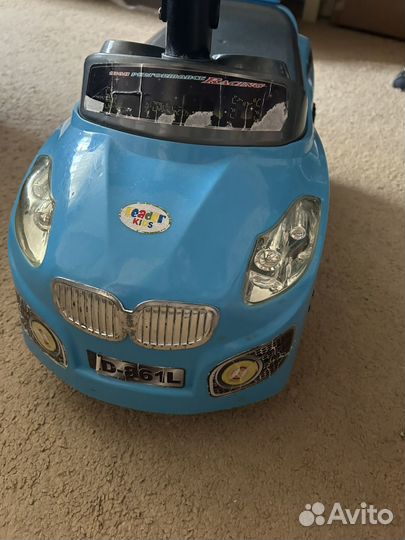 Машина детская с родительской ручкой