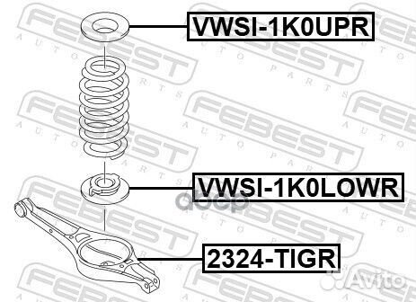 Проставка задней пружины нижняя Febest 958