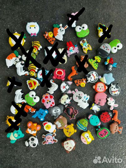 Джибитсы для кроксов jibbitz crocs новые украшения