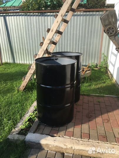 Бочка садовая металлическая 200 л