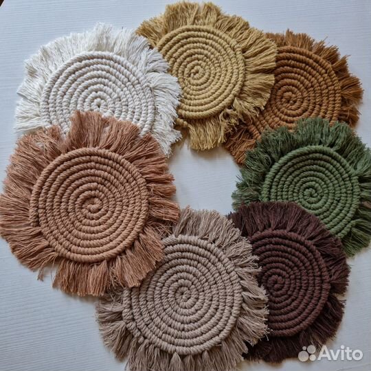 Салфетки сервировочные макраме