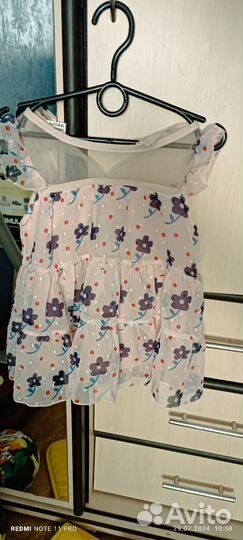 Платье для девочки 92
