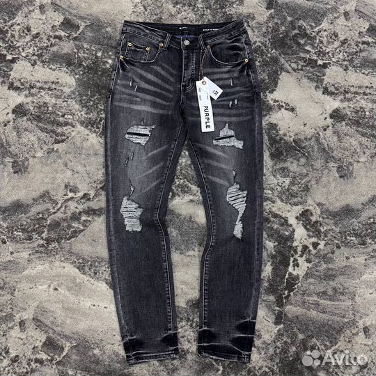 Джинсы Purple Brand PU112 Grey slim fit