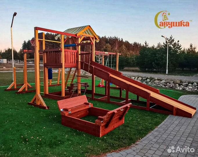 Игровой комплекс качели лодочка