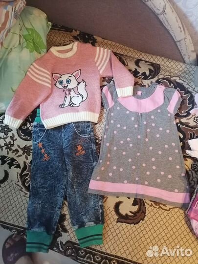 Вещи пакетом на девочку 92